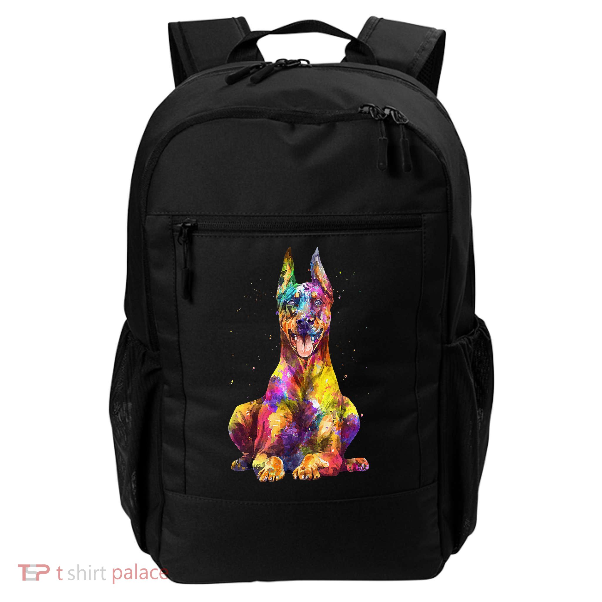 Doberman Art For  Dobie Doberman Pinscher Lover Backpack