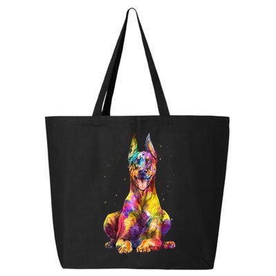 Doberman Art For  Dobie Doberman Pinscher Lover 25L Jumbo Tote