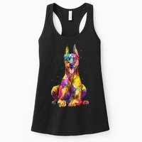 Doberman Art For  Dobie Doberman Pinscher Lover Womens Tank Top