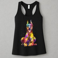 Doberman Art For  Dobie Doberman Pinscher Lover Womens Tank Top