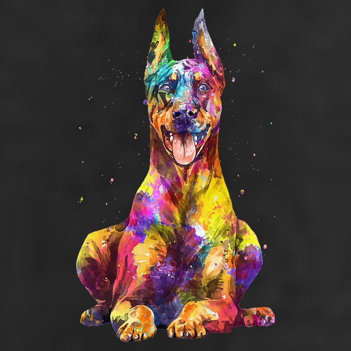 Doberman Art For  Dobie Doberman Pinscher Lover Hat