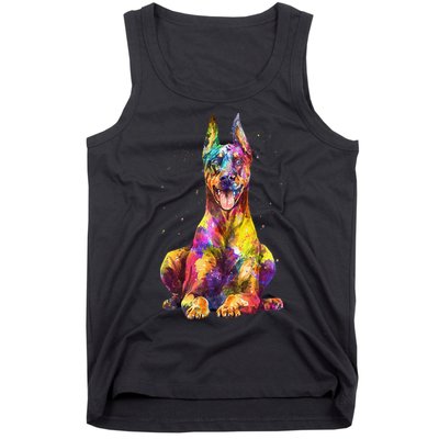 Doberman Art For  Dobie Doberman Pinscher Lover Tank Top