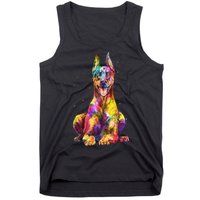 Doberman Art For  Dobie Doberman Pinscher Lover Tank Top