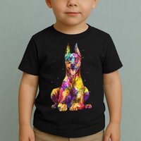 Doberman Art For  Dobie Doberman Pinscher Lover Toddler T-Shirt