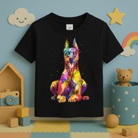 Doberman Art For  Dobie Doberman Pinscher Lover Toddler T-Shirt