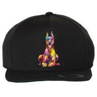 Doberman Art For  Dobie Doberman Pinscher Lover Wool Snapback Cap