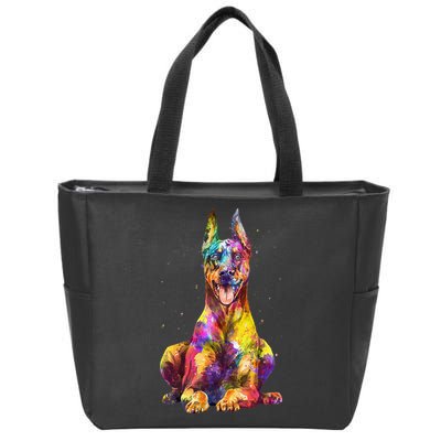 Doberman Art For  Dobie Doberman Pinscher Lover Zip Tote Bag
