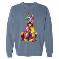Doberman Art For  Dobie Doberman Pinscher Lover Garment-Dyed Sweatshirt