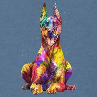 Doberman Art For  Dobie Doberman Pinscher Lover Garment-Dyed Sweatshirt
