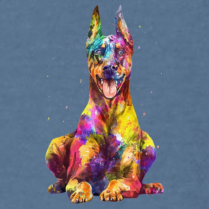 Doberman Art For  Dobie Doberman Pinscher Lover Garment-Dyed Sweatshirt