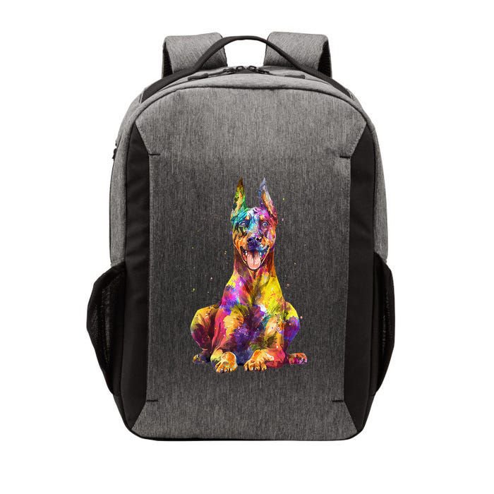 Doberman Art For  Dobie Doberman Pinscher Lover Vector Backpack