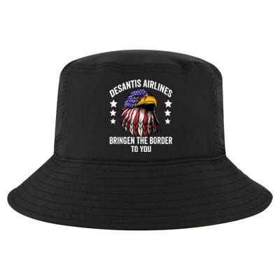 DeSantis Airlines Funny Political Meme DeSantis Airlines Cool Comfort Performance Bucket Hat