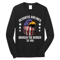 DeSantis Airlines Funny Political Meme DeSantis Airlines Long Sleeve Shirt