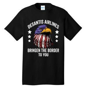 DeSantis Airlines Funny Political Meme DeSantis Airlines Tall T-Shirt