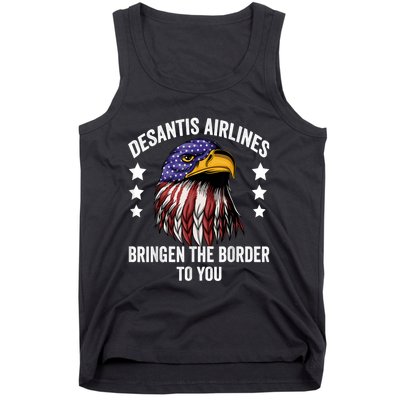 DeSantis Airlines Funny Political Meme DeSantis Airlines Tank Top