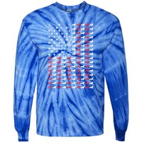 Dachshund American Flag Doxie Weiner Gift Tie-Dye Long Sleeve Shirt