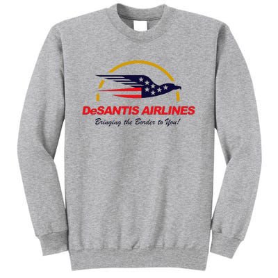 Desantis Airlines Funny Political Meme Ron Desantis Tall Sweatshirt