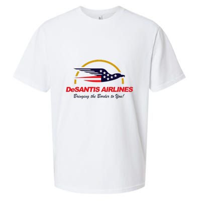 Desantis Airlines Funny Political Meme Ron Desantis Sueded Cloud Jersey T-Shirt