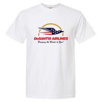 Desantis Airlines Funny Political Meme Ron Desantis Garment-Dyed Heavyweight T-Shirt