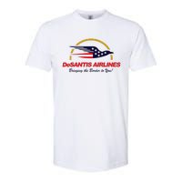 Desantis Airlines Funny Political Meme Ron Desantis Softstyle CVC T-Shirt