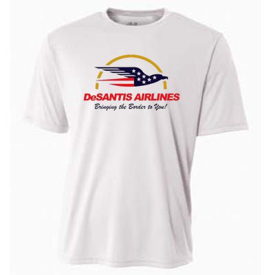 Desantis Airlines Funny Political Meme Ron Desantis Cooling Performance Crew T-Shirt