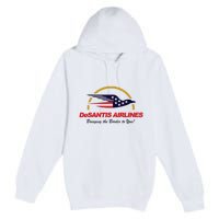 Desantis Airlines Funny Political Meme Ron Desantis Premium Pullover Hoodie