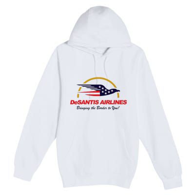 Desantis Airlines Funny Political Meme Ron Desantis Premium Pullover Hoodie