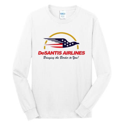 Desantis Airlines Funny Political Meme Ron Desantis Tall Long Sleeve T-Shirt