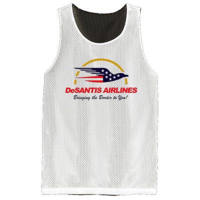 Desantis Airlines Funny Political Meme Ron Desantis Mesh Reversible Basketball Jersey Tank