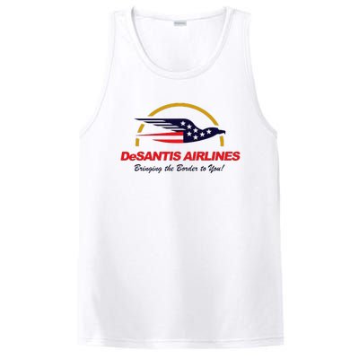 Desantis Airlines Funny Political Meme Ron Desantis PosiCharge Competitor Tank