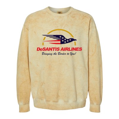 DeSantis Airlines Funny Political Meme Ron DeSantis Colorblast Crewneck Sweatshirt