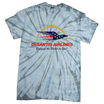 DeSantis Airlines Funny Political Meme Ron DeSantis Tie-Dye T-Shirt