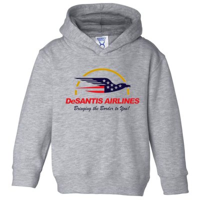 DeSantis Airlines Funny Political Meme Ron DeSantis Toddler Hoodie