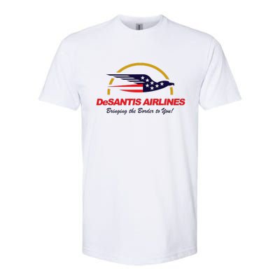 DeSantis Airlines Funny Political Meme Ron DeSantis Softstyle CVC T-Shirt