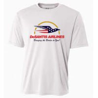 DeSantis Airlines Funny Political Meme Ron DeSantis Cooling Performance Crew T-Shirt