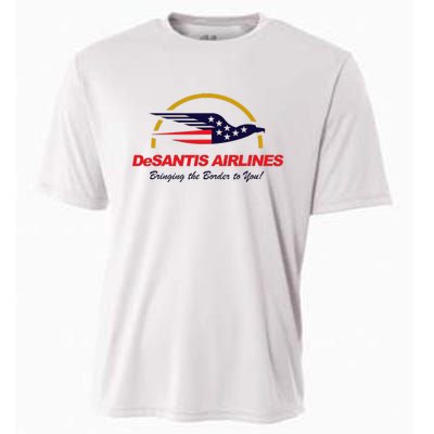 DeSantis Airlines Funny Political Meme Ron DeSantis Cooling Performance Crew T-Shirt