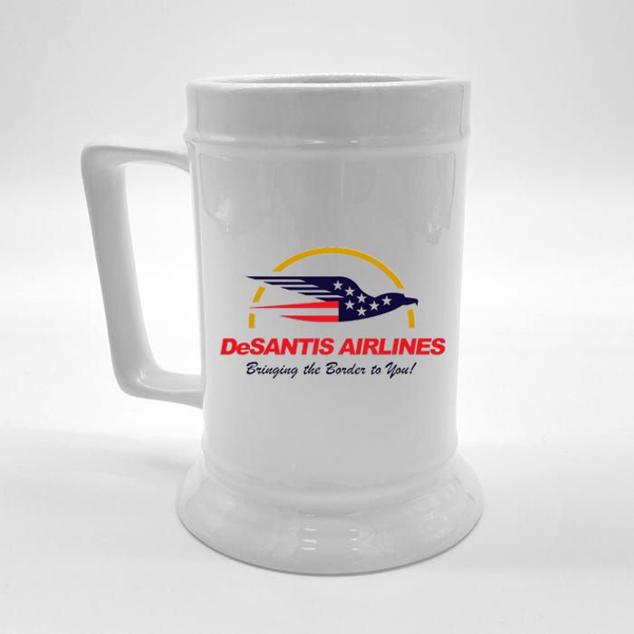 DeSantis Airlines Funny Political Meme Ron DeSantis Beer Stein