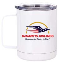 DeSantis Airlines Funny Political Meme Ron DeSantis 12 oz Stainless Steel Tumbler Cup