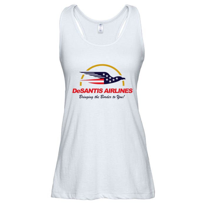 DeSantis Airlines Funny Political Meme Ron DeSantis Ladies Essential Flowy Tank