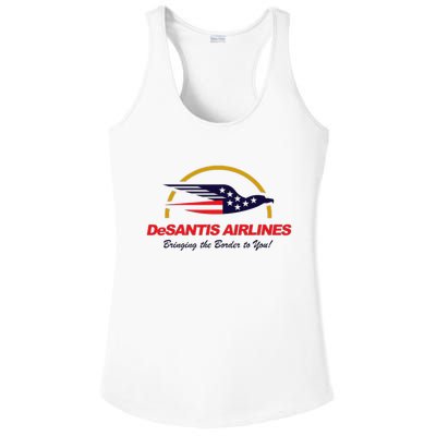 DeSantis Airlines Funny Political Meme Ron DeSantis Ladies PosiCharge Competitor Racerback Tank