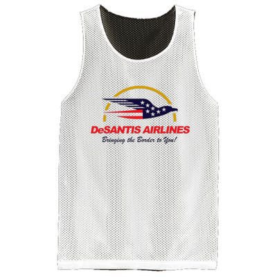 DeSantis Airlines Funny Political Meme Ron DeSantis Mesh Reversible Basketball Jersey Tank