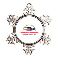 DeSantis Airlines Funny Political Meme Ron DeSantis Metallic Star Ornament