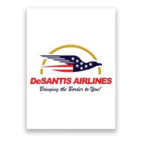 DeSantis Airlines Funny Political Meme Ron DeSantis Poster