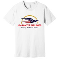 DeSantis Airlines Funny Political Meme Ron DeSantis Premium T-Shirt