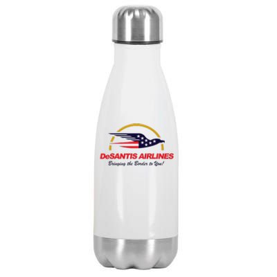 DeSantis Airlines Funny Political Meme Ron DeSantis Stainless Steel Insulated Water Bottle