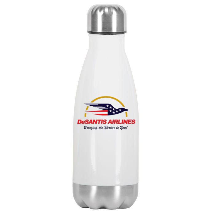 DeSantis Airlines Funny Political Meme Ron DeSantis Stainless Steel Insulated Water Bottle