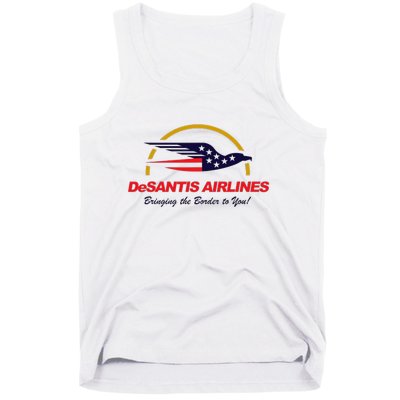 DeSantis Airlines Funny Political Meme Ron DeSantis Tank Top