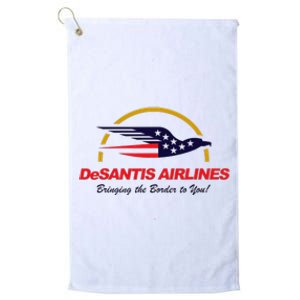 DeSantis Airlines Funny Political Meme Ron DeSantis Platinum Collection Golf Towel