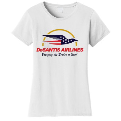 DeSantis Airlines Funny Political Meme Ron DeSantis Women's T-Shirt