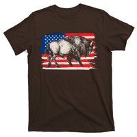 Distress American Flag Vintage Buffalo T-Shirt